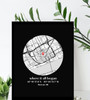 Heartfelt Personalized Where We Met Map Canvas - Anniversary Gift For Couples