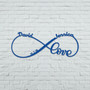 Custom Infinity Metal Sign - Personalized Wedding Anniversary Gifts For Couples