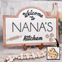 Thoughtful Mom's Kitchen Sign With Kid's Names For Mother's Day - Rustic Wooden Decor For Grandma's Kitchen