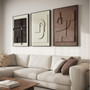 3-Piece 3D Textured Canvas - Geometric Wall Art For Living Room, Bedroom, Office - Modern Abstract Decor