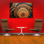 Personalized Tree Ring Canvas Art For Minimalist Home Decor - Abstract Style Featuring Colorful Tree Rings