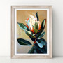 Australian Floral Abstract Botanical Wall Art Canvas Prints For Living Room Or Office