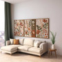 Earth Tone Botanical Wall Art Canvas Set For Boho Floral Decor - Green Plant Prints For Home Or Office