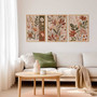 Earth Tone Botanical Wall Art Canvas Set For Boho Floral Decor - Green Plant Prints For Home Or Office