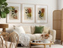 Botanical Wall Art Set For Home Decor - Modern Boho Canvas Prints With Nature Leaves For Housewarming
