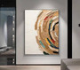 Brown Wabi Sabi Tree Ring Canvas - Neutral Abstract Art For Entryway Boho DéCor