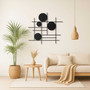 Personalized Geometric Metal Wall Art Decor - Modern Luxury Circular Design Gift For Her