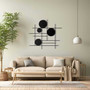 Personalized Geometric Metal Wall Art Decor - Modern Luxury Circular Design Gift For Her