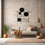 Personalized Geometric Metal Wall Art Decor - Modern Luxury Circular Design Gift For Her