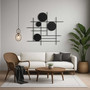 Personalized Geometric Metal Wall Art Decor - Modern Luxury Circular Design Gift For Her