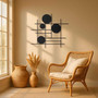 Personalized Geometric Metal Wall Art Decor - Modern Luxury Circular Design Gift For Her