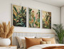 Henri Rousseau Botanical Wall Art Canvas Set Of 3 - Boho Jungle Aesthetic For Tropical Home Decor