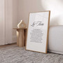 Inspirational Poetry Wall Art Canvas With Self Love Poem - Motivational Quote For Living Room DéCor