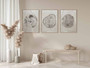 Personalized Tree Ring Canvas Art Set - Modern Nordic Prints For Living Room DéCor