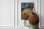 Modern Nordic Tree Ring Canvas - Neutral Abstract Wall Art For Living Room