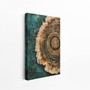 Scandinavian Tree Ring Canvas Painting For Living Room DéCor - Abstract Nordic Art For a Tranquil Home Atmosphere