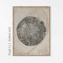 Nordic Tree Ring Canvas Set - 3 Modern Abstract Tree Stump Prints For Neutral Decor