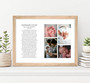 Custom poetry wall art canvas featuring a personalized poem with baby photo, sentimental keepsake and baby anniversary gift Custom poetry wall art canvas featuring a personalized poem with baby photo, sentimental keepsake and baby anniversary gift