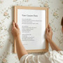Heartfelt Poetry Wall Art For Mother's Day – Custom Song Lyrics & Poem Print Canvas Gift