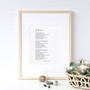 Heartfelt Custom Poetry Wall Art Canvas - Housewarming Gift