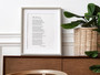 Heartfelt Custom Poetry Wall Art Canvas - Housewarming Gift