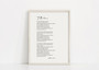 Heartfelt Custom Poetry Wall Art Canvas - Housewarming Gift