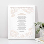 Custom Poetry Wall Art Personalized Canvas For Wedding Anniversary Remembrance