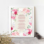 Custom Poetry Wall Art Personalized Canvas For Wedding Anniversary Remembrance