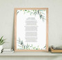 Custom Poetry Wall Art Personalized Canvas For Wedding Anniversary Remembrance