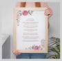 Custom Poetry Wall Art Personalized Canvas For Wedding Anniversary Remembrance