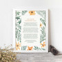 Custom Poetry Wall Art Personalized Canvas For Wedding Anniversary Remembrance