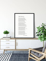 Heartfelt Custom Poetry Wall Art Canvas - Housewarming Gift