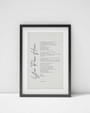 Customizable Poetry Wall Art Canvas - Personalized Quote For Living Room DéCor
