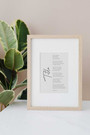 Customizable Poetry Wall Art Canvas - Personalized Quote For Living Room DéCor