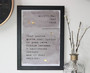 Custom Poetry Wall Art Canvas For Home Decor With Foil Details – Add Poem, Song Lyrics, Or Bible Verse
