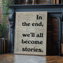 Vintage Poetry Wall Art Canvas - Deep Quote For Bookworms' Room Decor