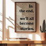 Vintage Poetry Wall Art Canvas - Deep Quote For Bookworms' Room Decor