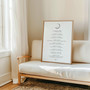 Enlightenment Poetry Wall Art Featuring Rumi's Healing Prayer - Inspiring Spiritual Canvas For Mindfulness Decor