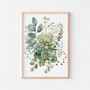 Modern Botanical Wall Art Canvas Trio - Sage Green Wildflowers, Boho Floral Prints For Living Room DéCor