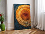 Tree Ring Canvas - Abstract Wall Art For Living Room