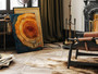 Tree Ring Canvas - Abstract Wall Art For Living Room