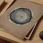 Modern Tree Ring Canvas Set - Grunge Abstract Wall Art Prints For Living Room