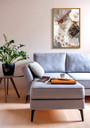 Tree Ring Canvas Set Of 3 - Modern Abstract Wood Slice Art For Living Room Decoration