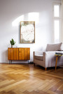 Tree Ring Canvas Set Of 3 - Modern Abstract Wood Slice Art For Living Room Decoration