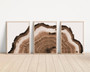 Personalized Tree Ring Canvas Art - Rustic Cabin Decor For Living Room And Bedroom