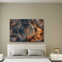 Colorful Tree Ring Canvas Wall Art - Minimalist Abstract Design For Living Room Or Office