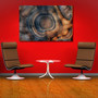 Colorful Tree Ring Canvas Wall Art - Minimalist Abstract Design For Living Room Or Office