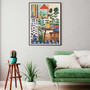 Colorful Botanical Wall Art Canvas For Kitchen With Potted Plants - Bold And Vibrant Office Decoration