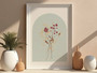 Botanical Wall Art: Watercolor Flower Canvas Set For Minimalist Home DéCor - Modern Wildflowers In Boho Style