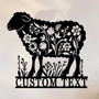 Personalized Animal Farm Sheep Metal Sign - Farmhouse DéCor For Barn And Ranch